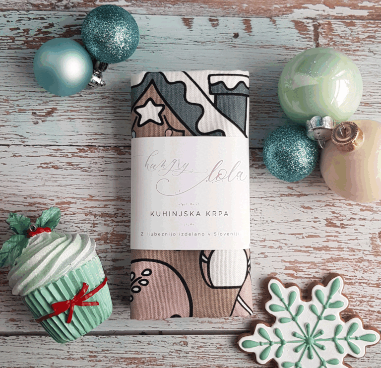 kuhinjska krpa medenjakova hiška