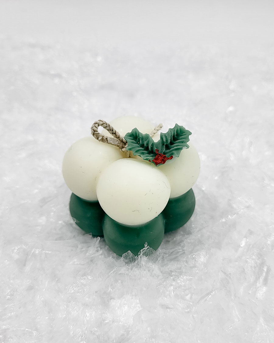 SVEČA "BOŽIČNI MEHURČKI" - vanilija