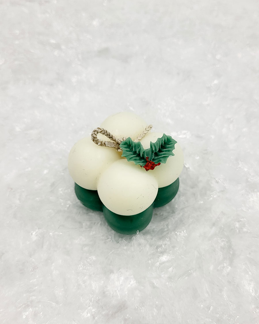 SVEČA "BOŽIČNI MEHURČKI" - vanilija - slika 2